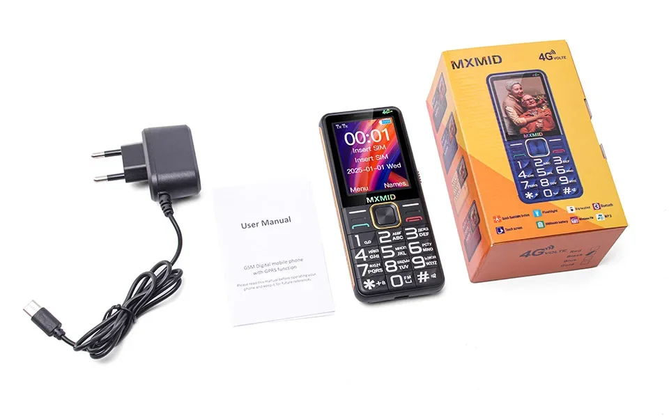 MXMID G880 PRO 2.4 Inch 4G Feature Phones Flashlight Big Button 6800mAh Long Time Standby Cheap Mobile Phone Cell Phone On Sale