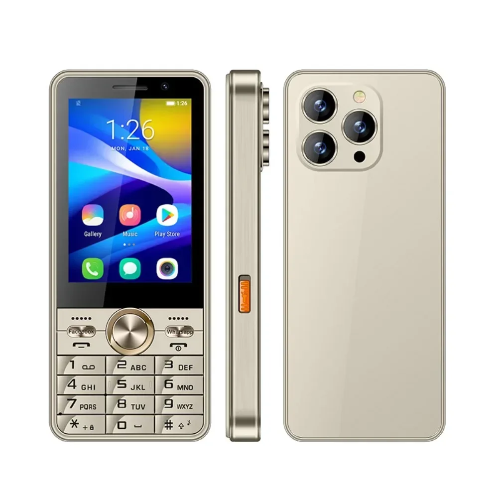 UNIWA HOPE XS17 3.5 Inch 4G Keypad Phones Touch Screen Smart Phone Android 8.1 Quad Core 2GB+16GB 2500mAh Cellphone Whatsapp