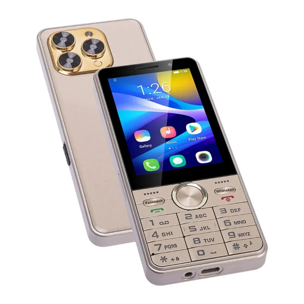 UNIWA HOPE XS17 3.5 Inch 4G Keypad Phones Touch Screen Smart Phone Android 8.1 Quad Core 2GB+16GB 2500mAh Cellphone Whatsapp