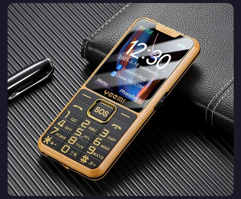 YEEMI K3 4G Feature Keypad Phone 2.6 Inch Dual SlM Big Button Loud Volume for Elderly 2500mAh FM Radio Hebrew Keyboard SOS Video