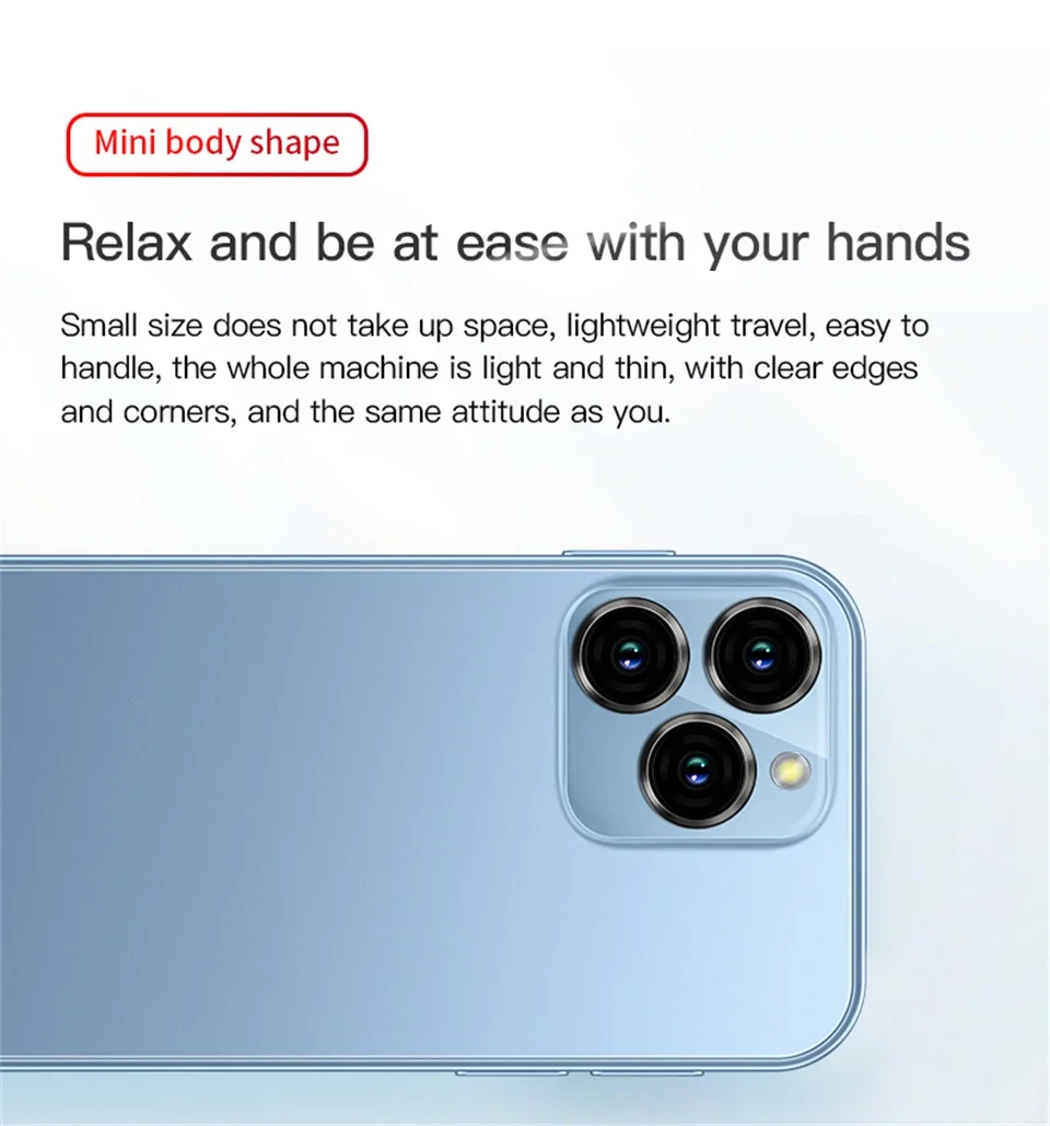 Original SOYES XS16 Mini Smartphone Phone 4G LTE 3GB+64GB 3Inch Cellphone Android10 2000mAh 5MP Dual SIM Mini Telephone Portable