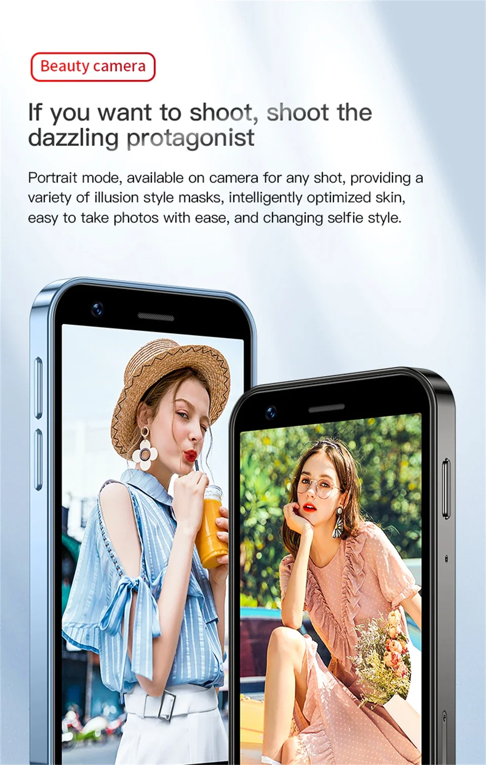 Original SOYES XS16 Mini Smartphone Phone 4G LTE 3GB+64GB 3Inch Cellphone Android10 2000mAh 5MP Dual SIM Mini Telephone Portable