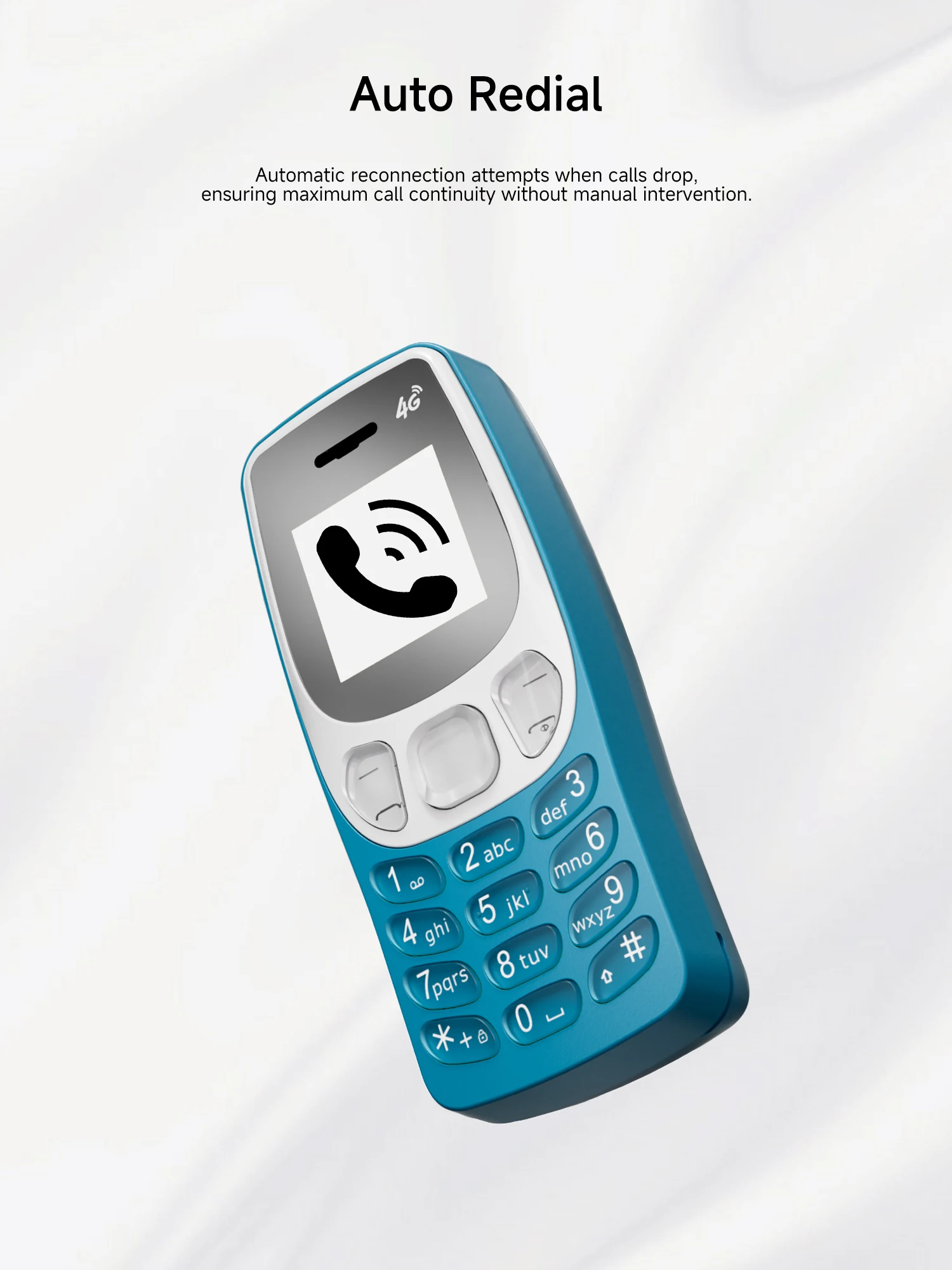 SERVO BM80 LTE Super Small Mobile Phone 4G Network Auto Call Record Speed Dial Blacklist Dual SIM Standby Mini Feature Cellphone