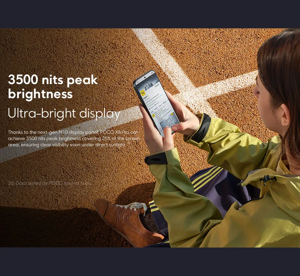 POCO X8 Pro 5G Smartphone Global Version Dimensity 8500-Ultra 6500mAh battery 6.59" 1.5K AMOLED display 100W HypeCharge NFC