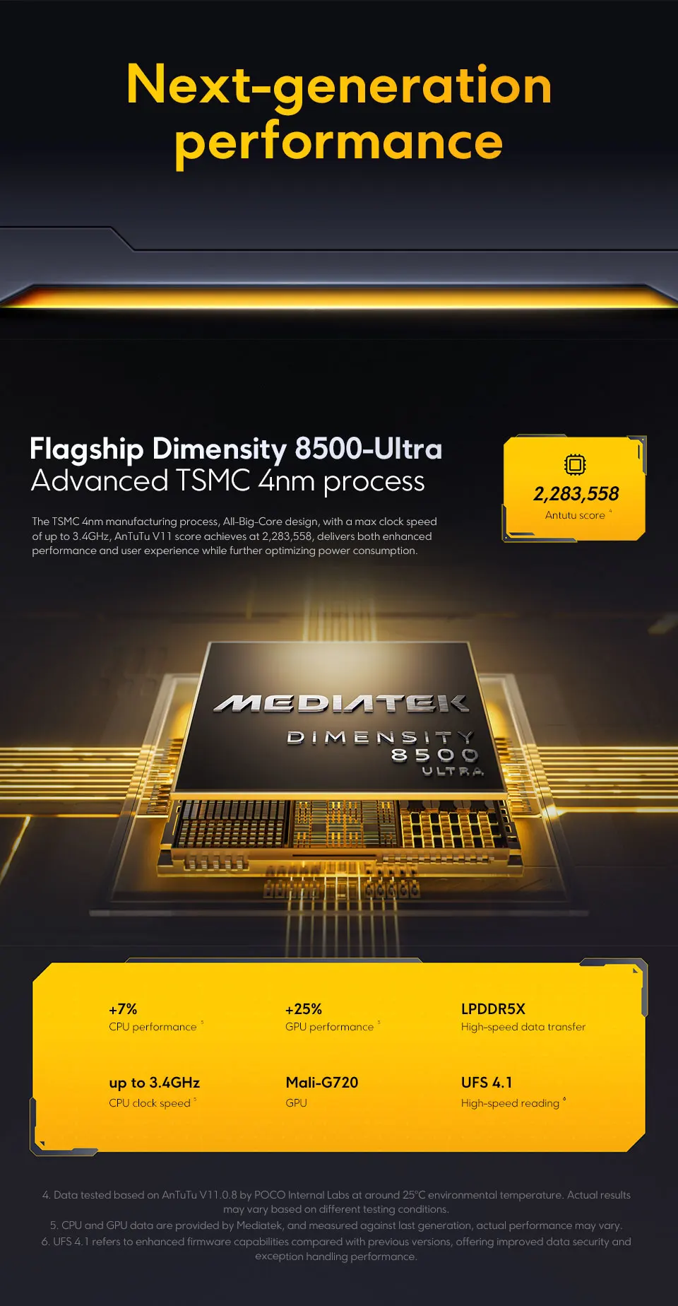 POCO X8 Pro 5G Smartphone Global Version Dimensity 8500-Ultra 6500mAh battery 6.59" 1.5K AMOLED display 100W HypeCharge NFC