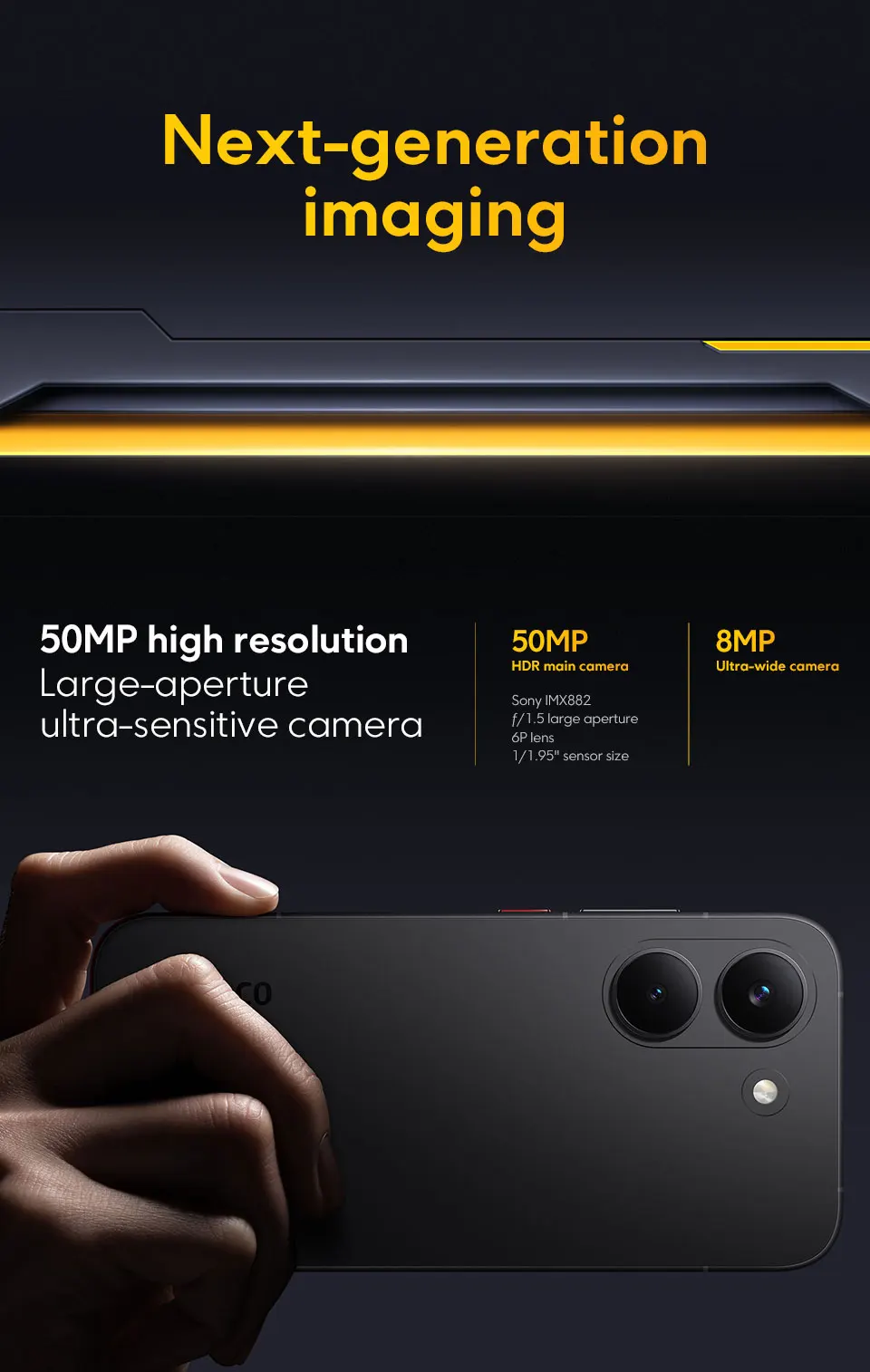 POCO X8 Pro 5G Smartphone Global Version Dimensity 8500-Ultra 6500mAh battery 6.59" 1.5K AMOLED display 100W HypeCharge NFC