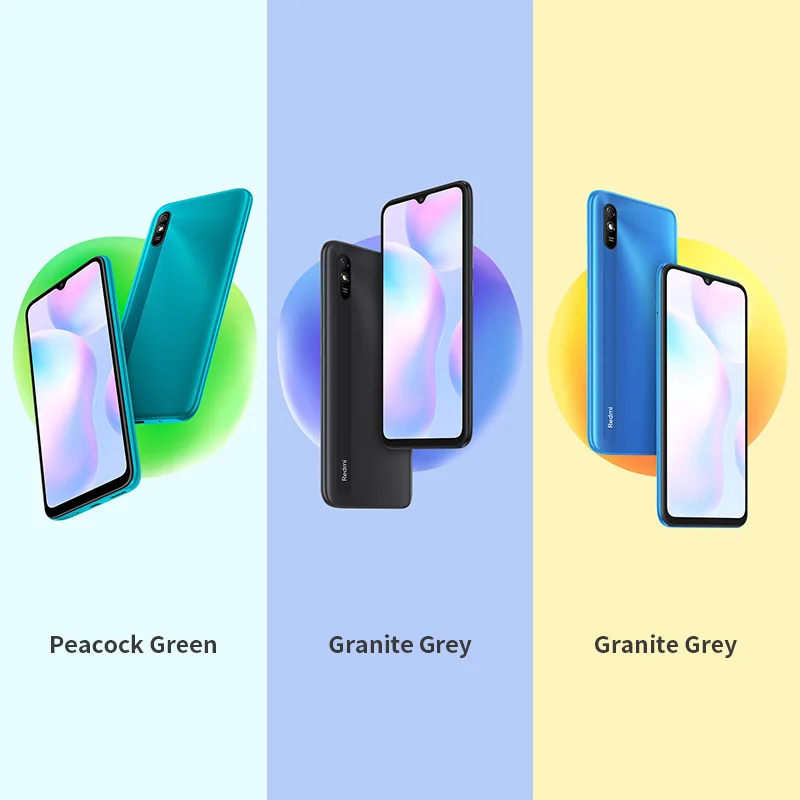 Original Xiaomi Redmi 9A/10A Global Firmware Smartphone 4GB+64GB/128GB Unlocked Xiaomi Smart Phone Free Case Glass Film Cellular