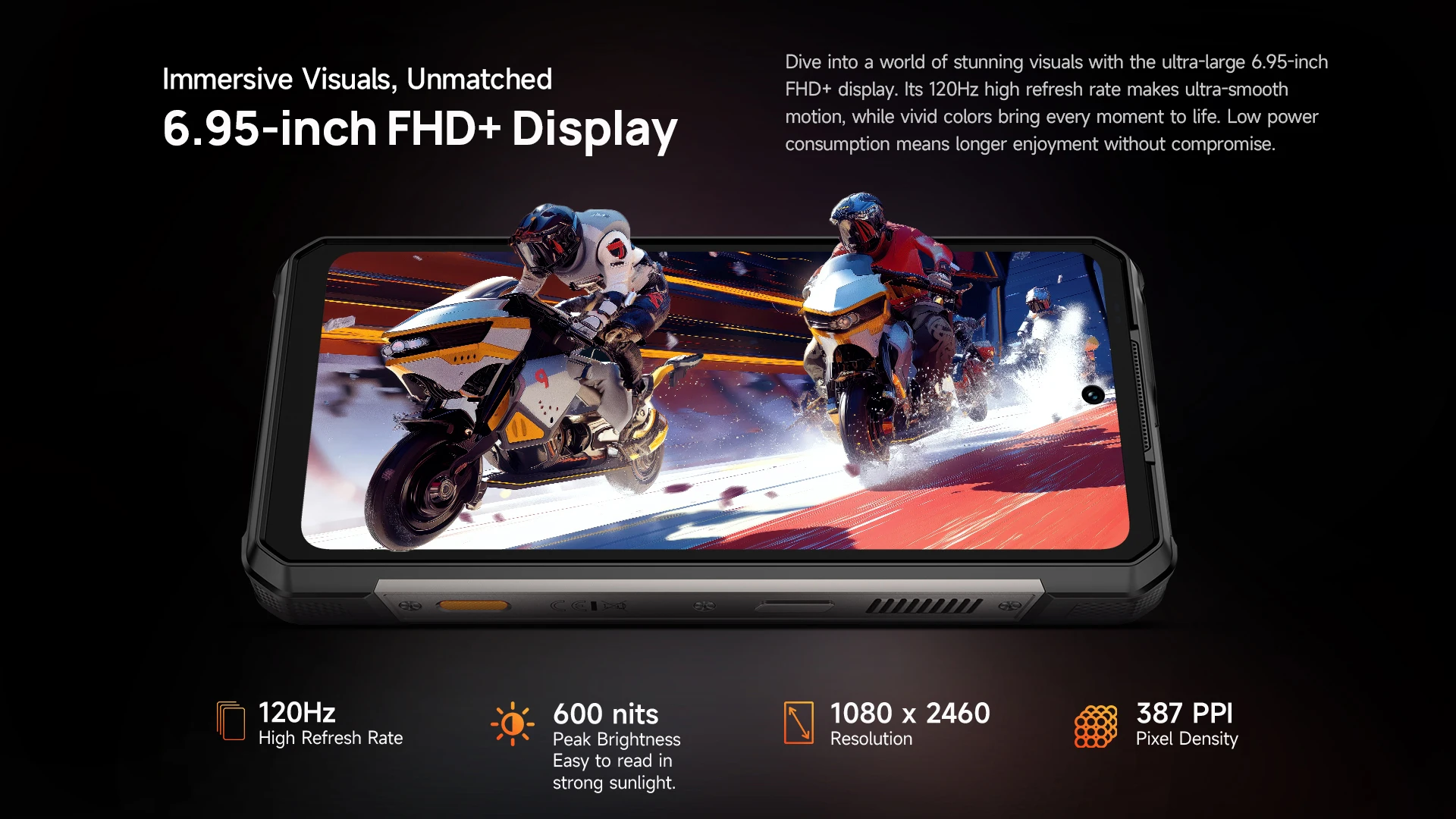 Ulefone Armor 34 Pro+ 5G AI Rugged Smartphone 25500mAh Built-in Projector Up to 32GB+512GB ROM 120Hz 6.95" Mobile Phone NFC
