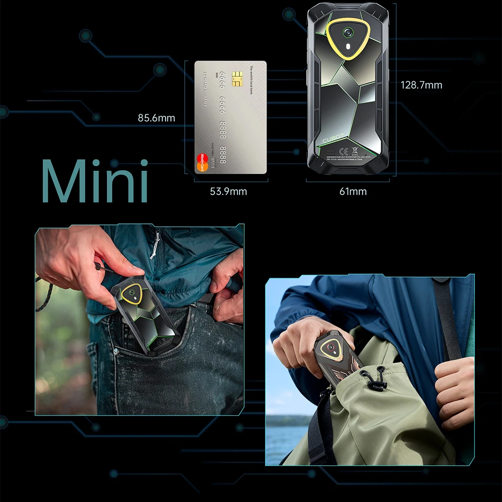 [Ship From Poland] Cubot KingKong Mini 4 Mini Rugged Smartphone 4.7-Inch 90Hz Display 4700mAh 6GB+128GB NFC 48MP Android 15