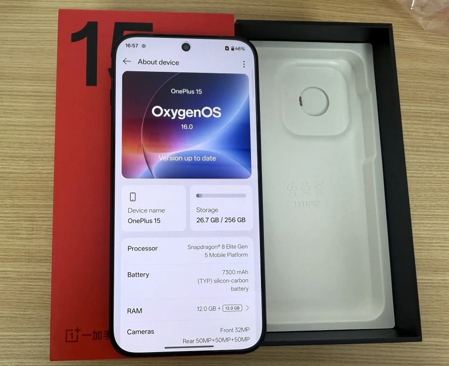 International Rom Oneplus 15 Android Phone 6.78" AMOLED 50.0MP 120W Charge 50.0MP IP69 Waterproof Snapdragon 8 Elite Gen 5 OTA