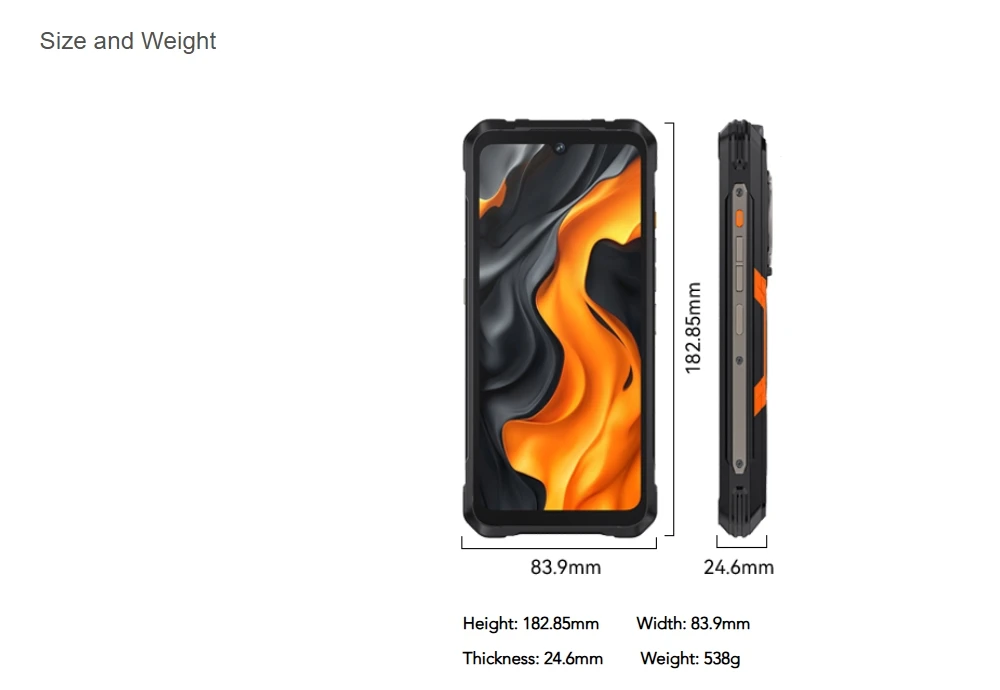 CUBOT KingKong Power 5 Rugged Smartphone G100 16GB RAM (6+10)+128GB ROM Android 15 15300mAh 6.88" 120Hz 64MP Camping Light Phone