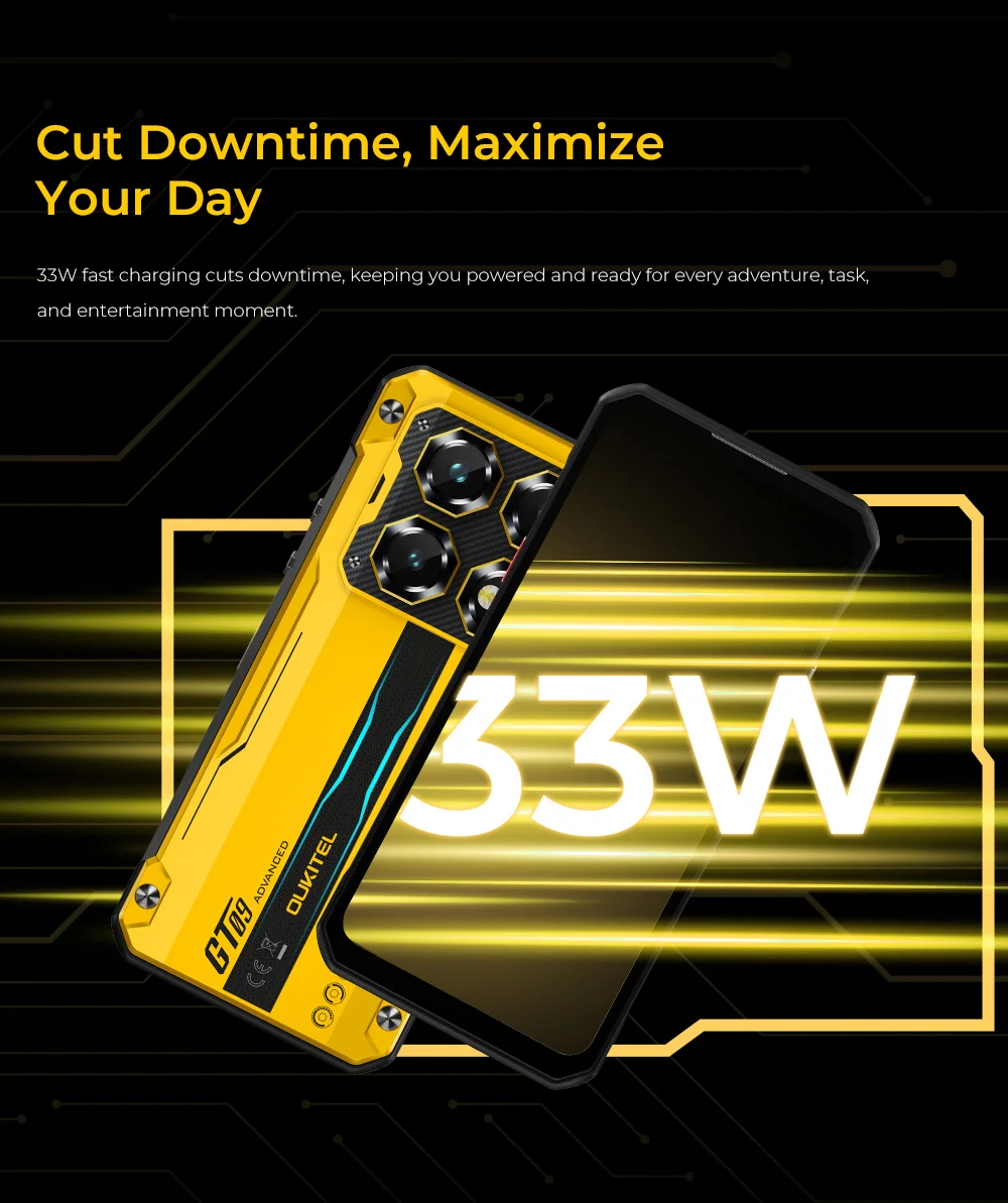 OUKITEL WP60 5G 24GB(8+16)GB+256GB ROM 7.2” HD+ 120Hz Display Smartphone MTK 7025 10000mAh Rugged Phone 108MP Android 15 NFC