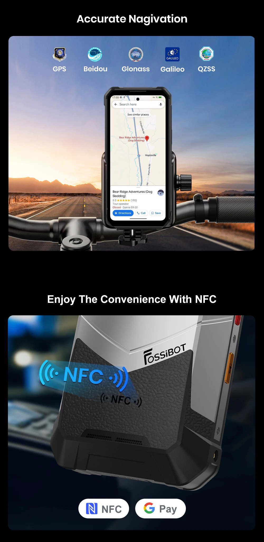 Fossibot F107 Pro 5G Rugged Mobile Phone 30GB(12+18)+512GB Android 15 28000mAh 66W 200MP+32MP NFC/GPS Dual Bright Flashlights
