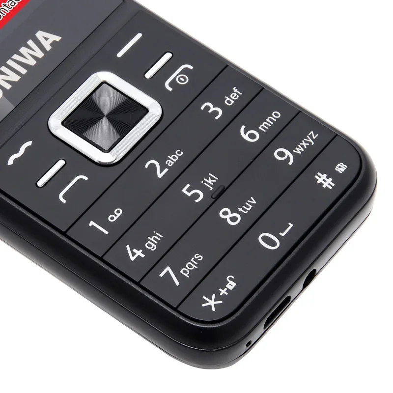 UNIWA E1802 2G Cellphone 1.77 Inch Flip Phone Push Button 1800mAh Telephone for Senior Elder Dual SIM Dual Standby Wireless FM