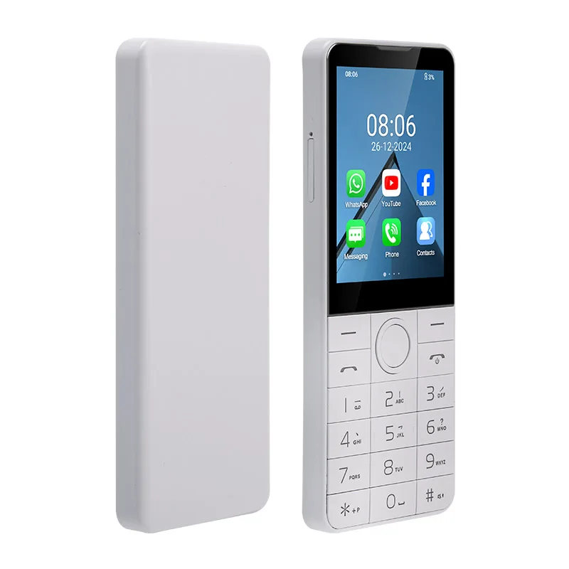 UNIWA DOOV R77 4G Mobile Phone Smart Touch Screen Whatsapp Android 13 Keypad Phones 2.8" 3GB +32GB 2100mAh Phone Hebrew Keyboard