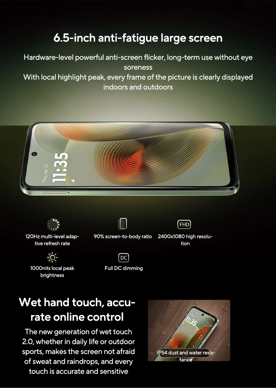 Motorola MOTO G55 Smartphone Original Global ROM 6.5-inch 120Hz Display 256GB MediaTek Dimensity 7025 50MP Cellphone