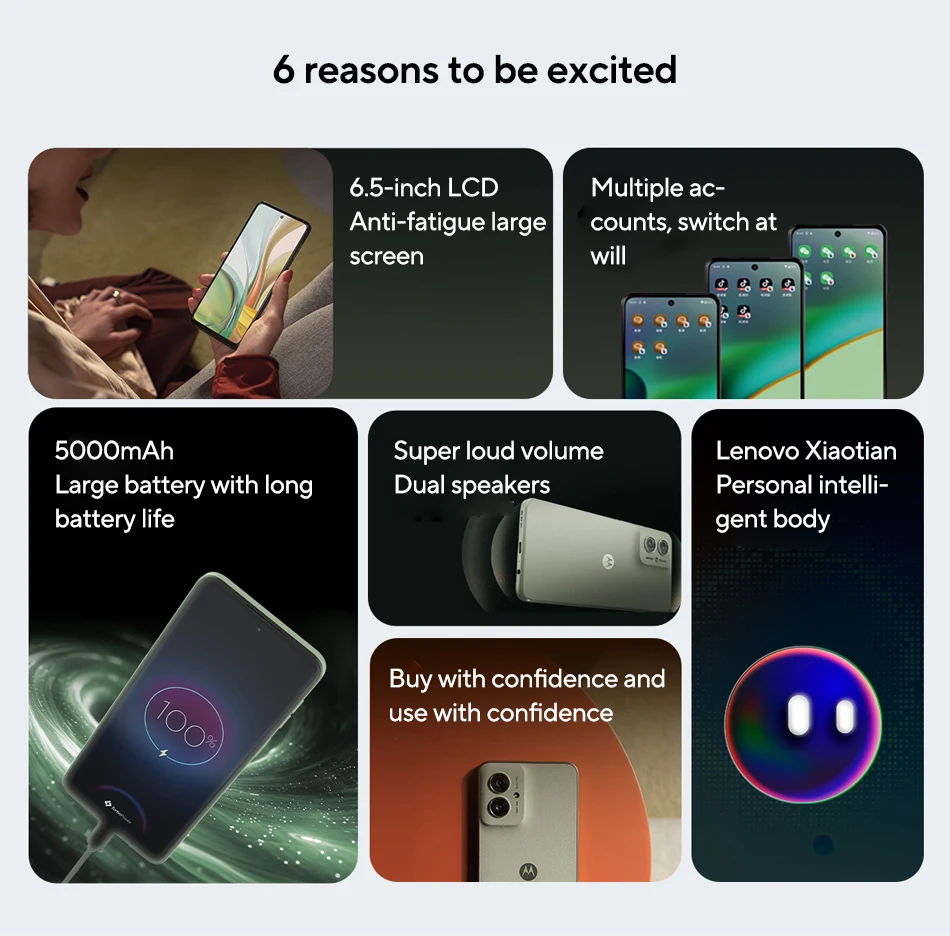 Motorola MOTO G55 Smartphone Original Global ROM 6.5-inch 120Hz Display 256GB MediaTek Dimensity 7025 50MP Cellphone