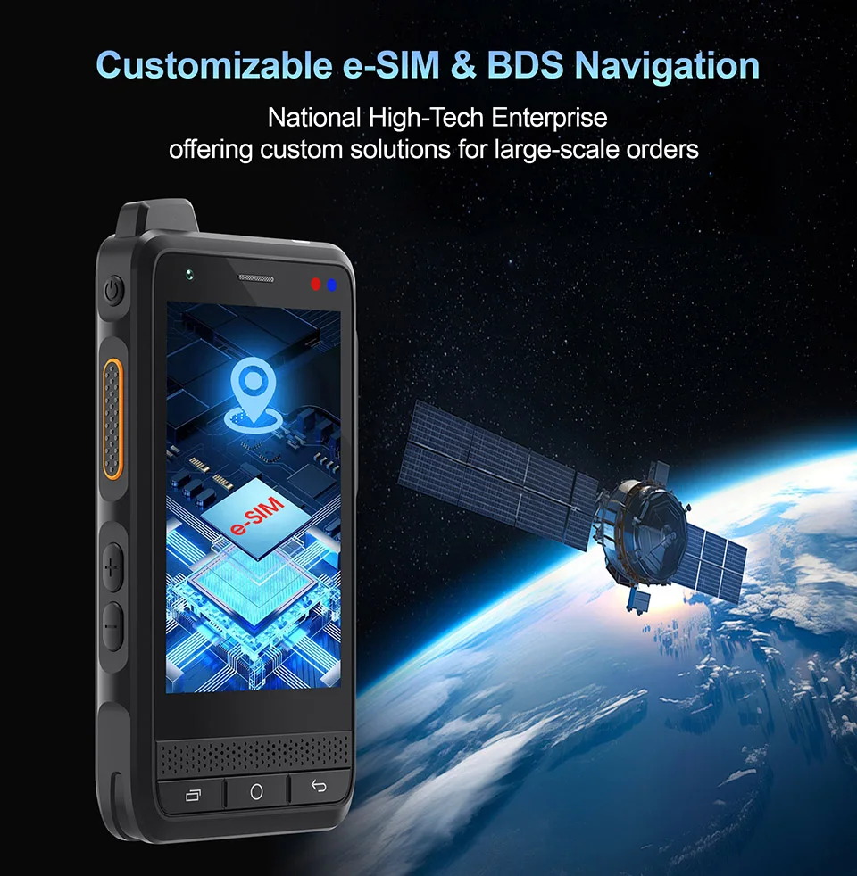 UNIWA F400 Zello POC Walkie Talkie Global 4G Rugged PDA Android 15 4 Inch 4GB+64GB 2.5W Big Speaker 4350mAh PoC SOS Button NFC