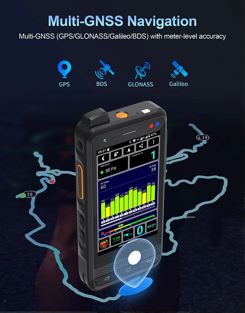 UNIWA F400 Zello POC Walkie Talkie Global 4G Rugged PDA Android 15 4 Inch 4GB+64GB 2.5W Big Speaker 4350mAh PoC SOS Button NFC
