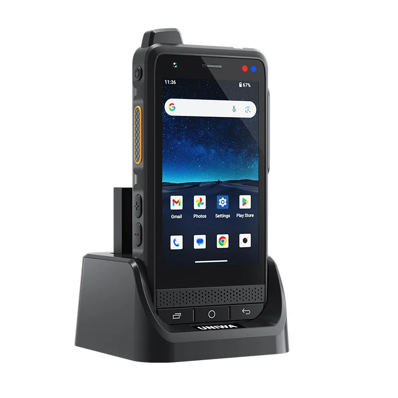 UNIWA F400 Zello POC Walkie Talkie Global 4G Rugged PDA Android 15 4 Inch 4GB+64GB 2.5W Big Speaker 4350mAh PoC SOS Button NFC