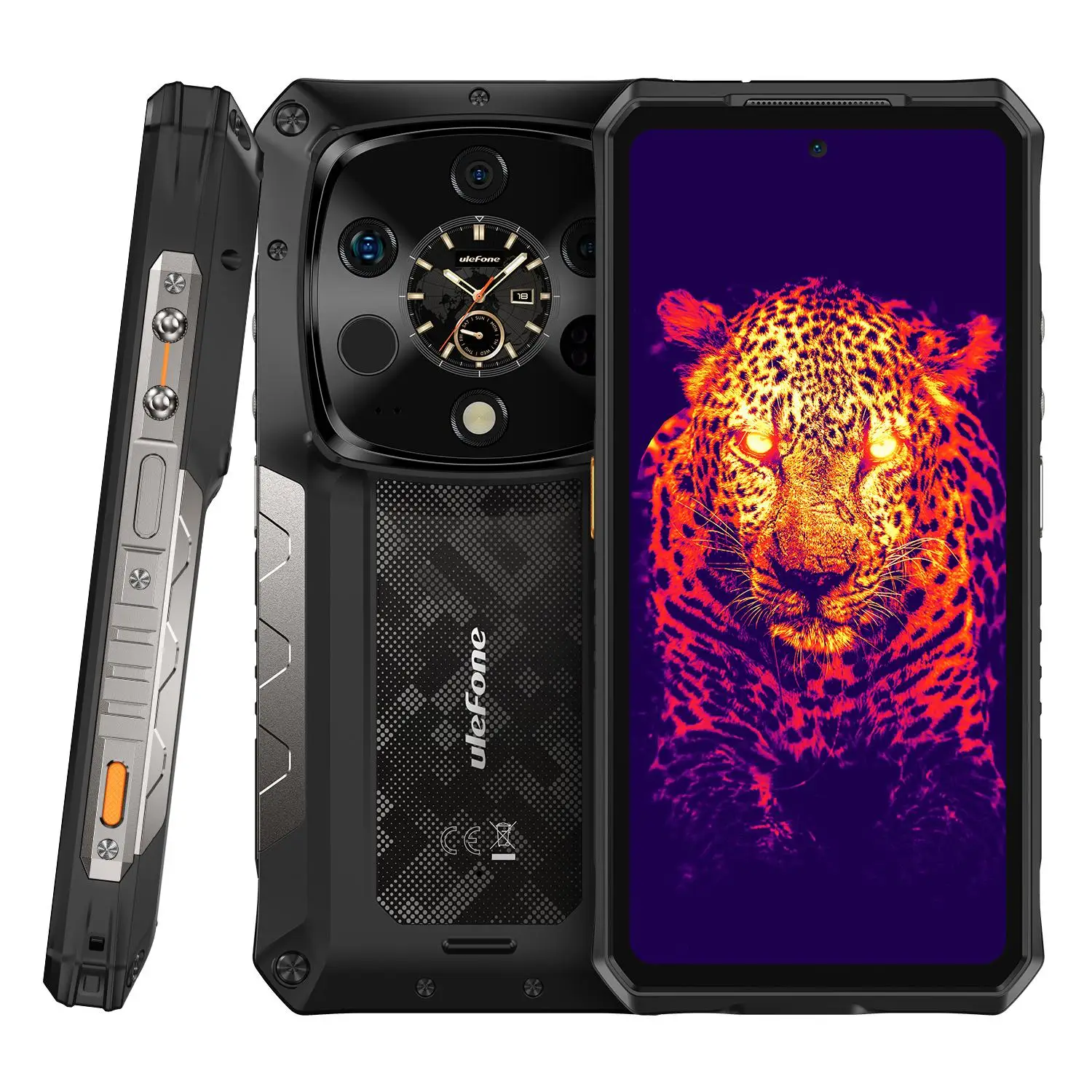 Ulefone Armor 28 Ultra 5G Thermal Imaging Rugged Phone 16GB+1TB Smartphone Android 14 AMOLED 6.67" Dimensity 9300+ 64MP 120W