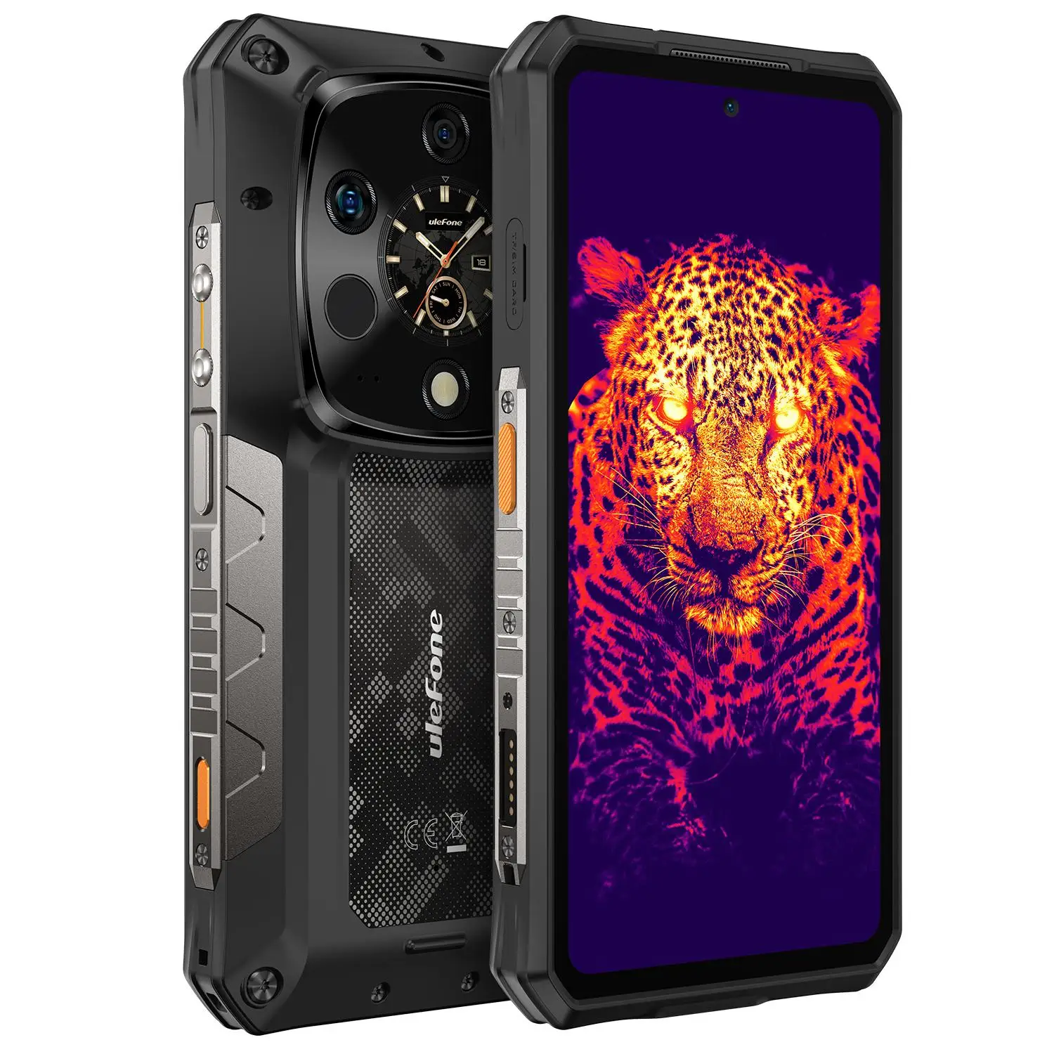 Ulefone Armor 28 Ultra 5G Thermal Imaging Rugged Phone 16GB+1TB Smartphone Android 14 AMOLED 6.67" Dimensity 9300+ 64MP 120W