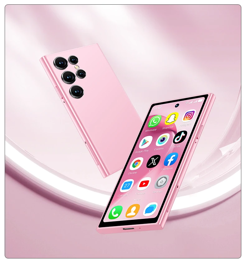ONEMYTH S26 Pro 4G Mini Smartphone 4.0' 3GB+64GB Dual SIM 2000mAh Face Unlock Small Pocket Phone for Student Elderly Backup Phon