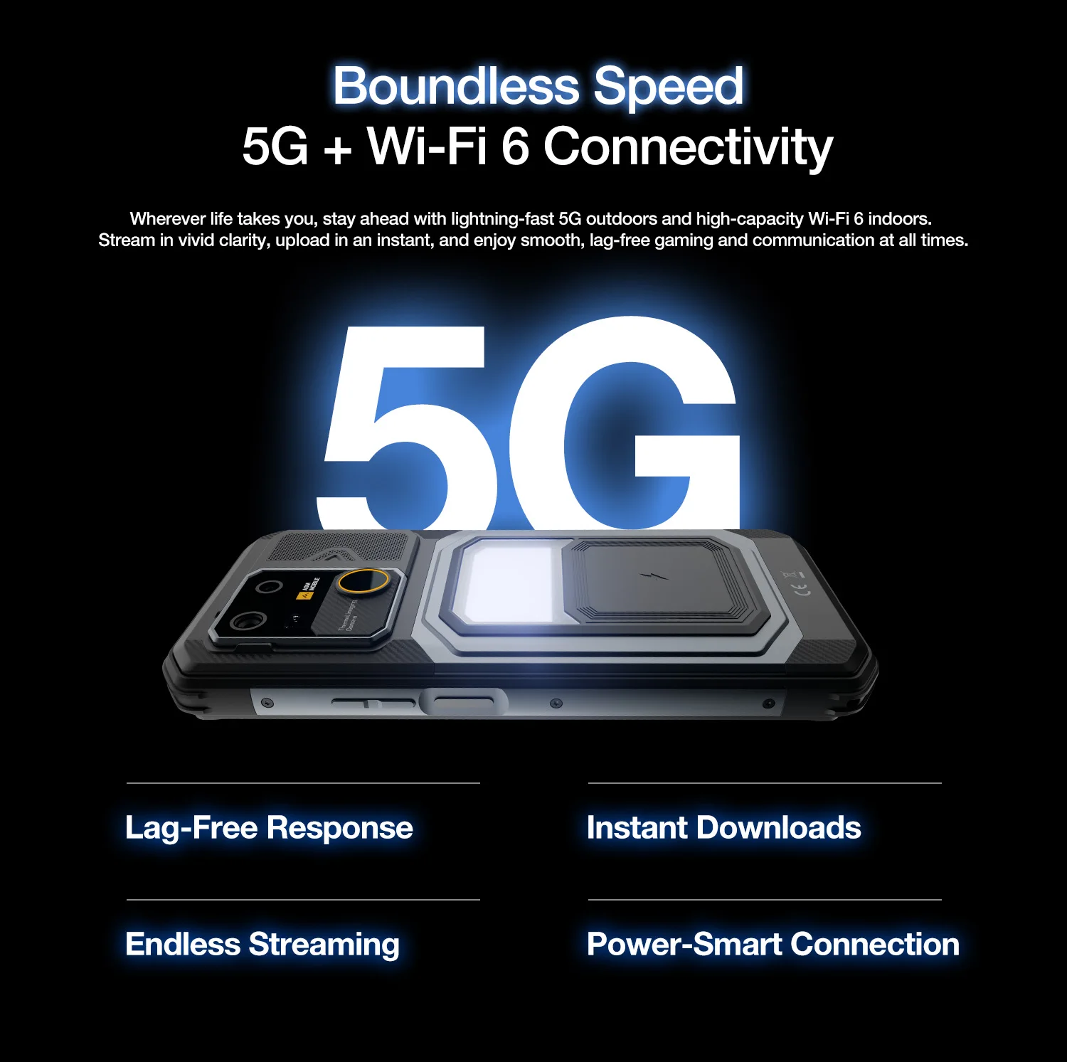 AGM G3 5G Rugged Phone 24GB(12+12) 512GB Wireless Charging 10000mAh Phone 6.72' 120Hz Dimensity 7300 Android15 Camping Light