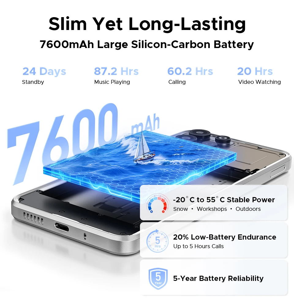 World Premiere DOOGEE B10 Pro Smartphone 64GB+256GB 6.63” FHD 120Hz Display IP68 / IP69K Helio G100 7600mAh Battery Android 16