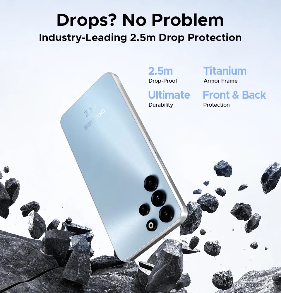 World Premiere DOOGEE B10 Pro Smartphone 64GB+256GB 6.63” FHD 120Hz Display IP68 / IP69K Helio G100 7600mAh Battery Android 16