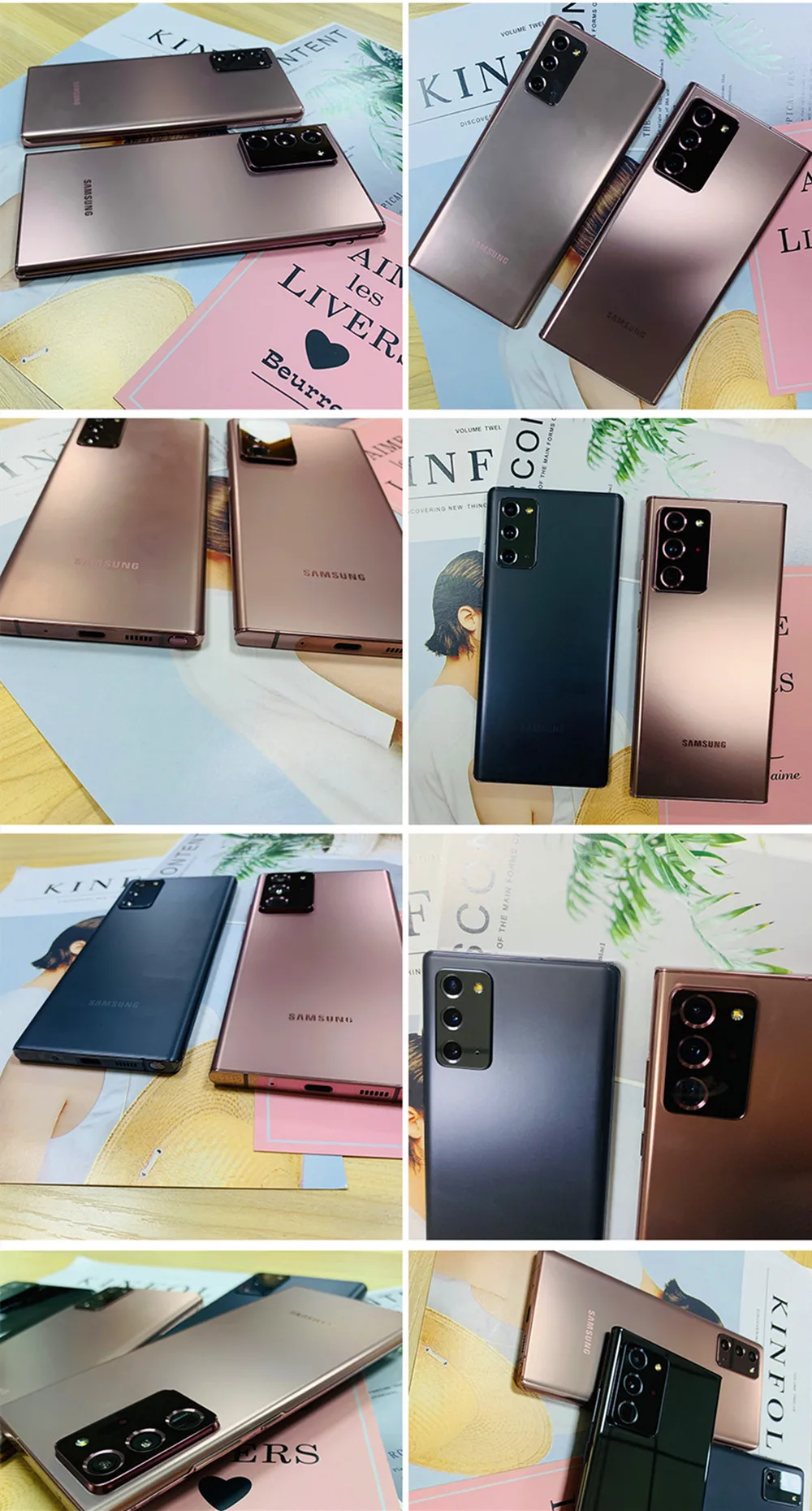 Samsung Galaxy Note20 Note 20 5G N981U1 N981B N9810 N981N 6.7" 8GB RAM 128/256GB Octa Core NFC Original Android Cell Phone