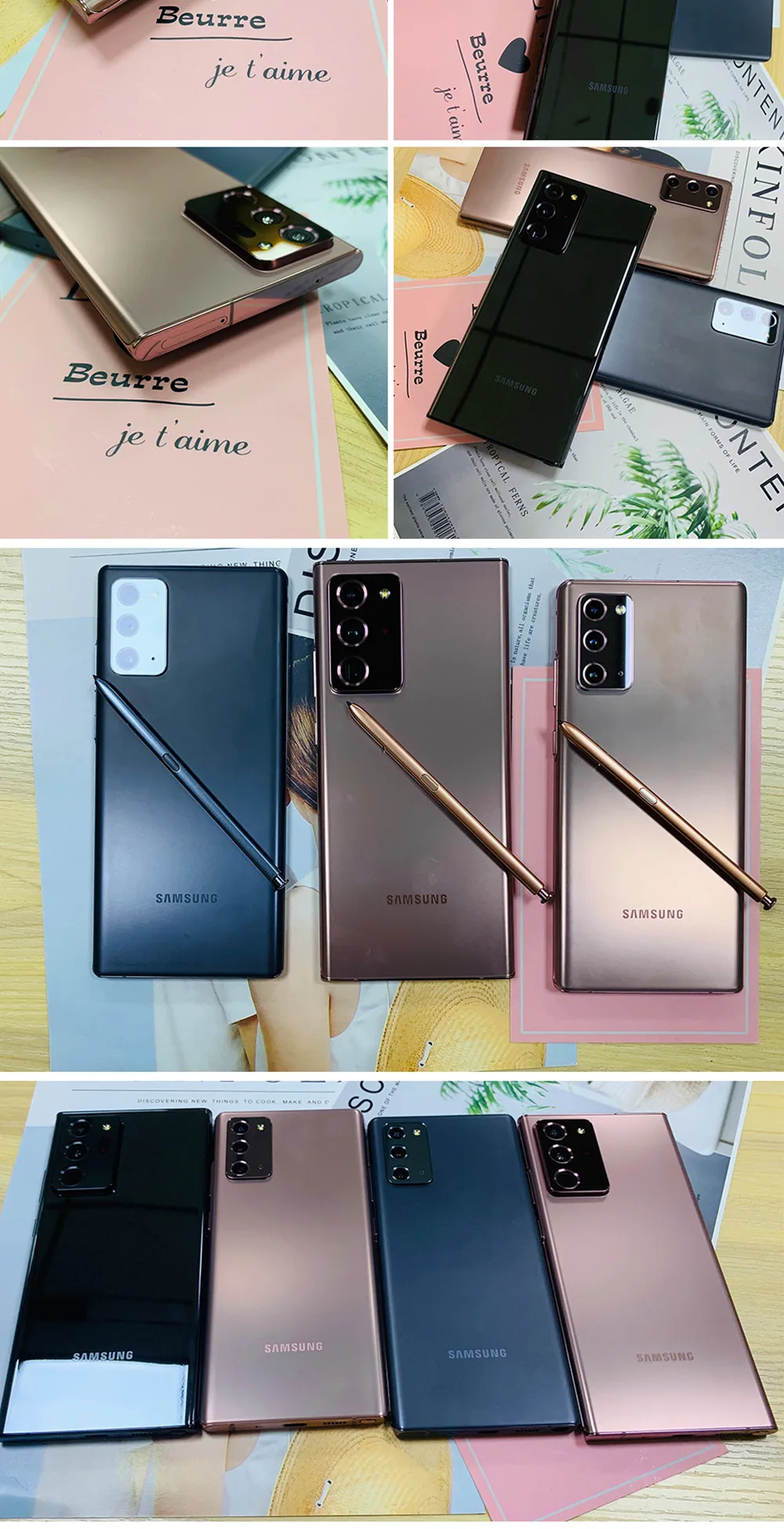 Samsung Galaxy Note20 Note 20 5G N981U1 N981B N9810 N981N 6.7" 8GB RAM 128/256GB Octa Core NFC Original Android Cell Phone