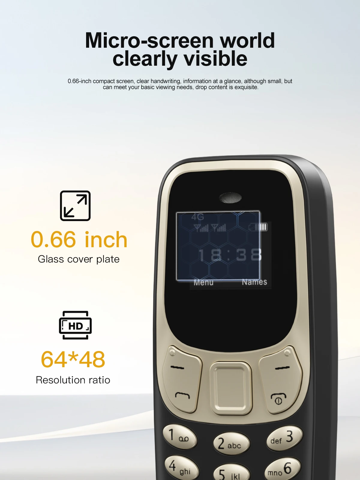 SERVO BM10 LTE 4G Mini Mobile Phone Dual SIM Standby Call Recording Speed Dial Blacklist Alarm Clock Small Feature Backup Phones