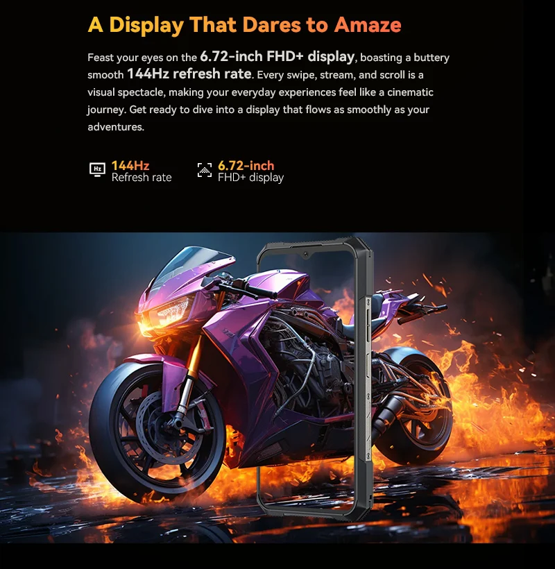 [World Premiere] CUBOT KINGKONG X PRO, Rugged Smartphone 5G, Dimensity 8200, 4nm, 3.1GHz, 144Hz 6.72" Screen, 10200mAh, 24+256GB