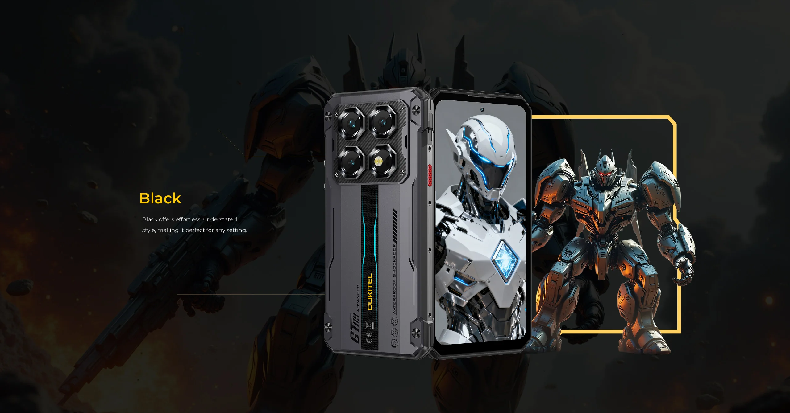 OUKITEL Rugged Phone WP60 5G 24GB(8+16) 256GB / 36GB(12+24) 512GB 7.2” HD+ 120Hz Smartphone 10000mAh 108MP Android 15 NFC