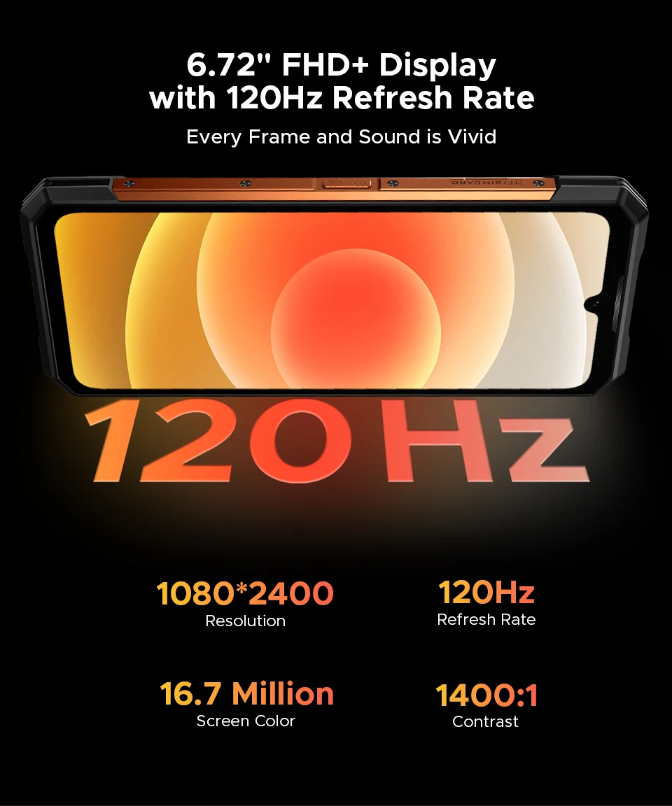 Global Version DOOGEE S200 5G Rugged Phone Android 16 48GB 256GB 6.72" 120Hz Display 100MP Camera 10100mAh Battery AI Assistant