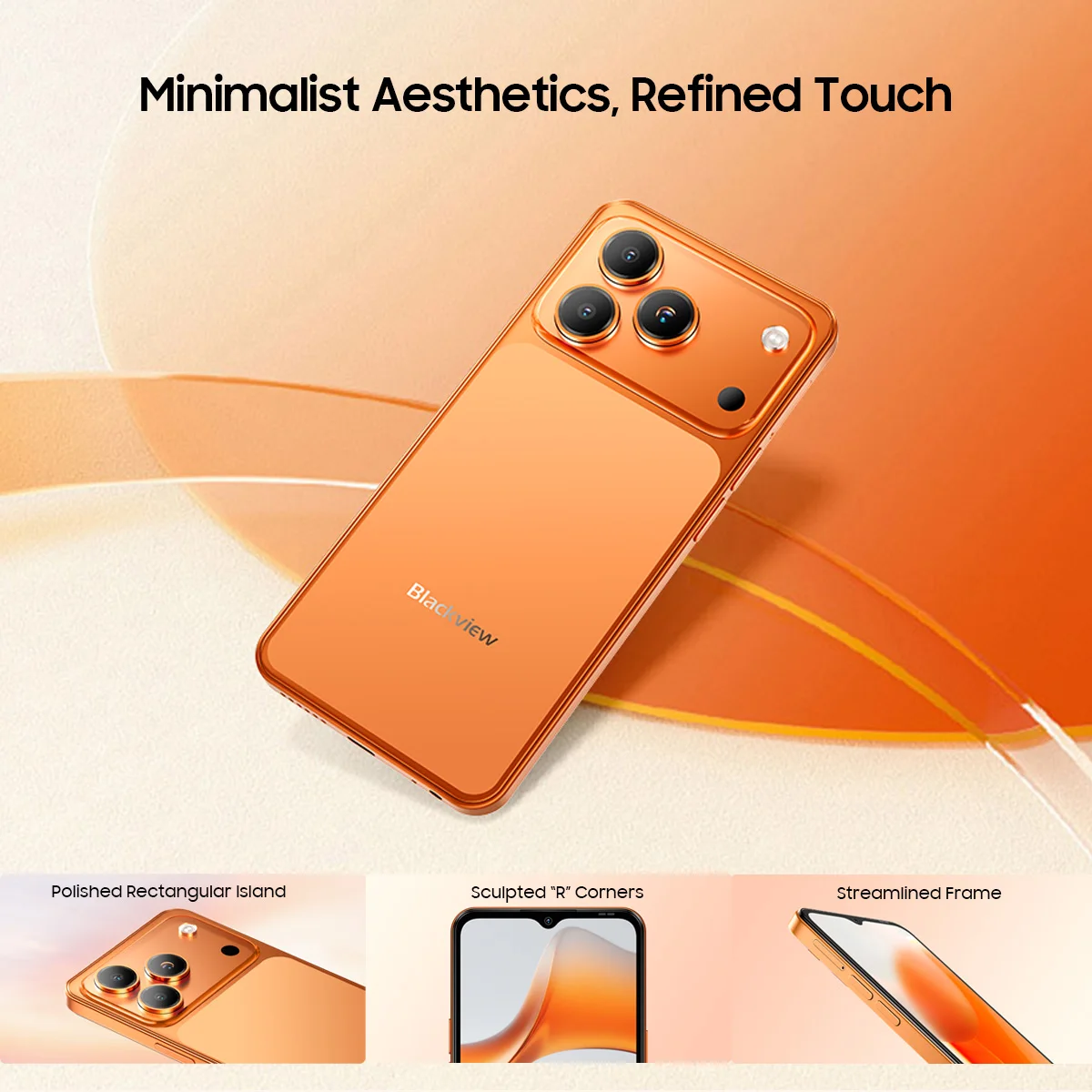 Blackview WAVE 7C Smartphone, 16GB(4+12 Expand RAM)+64GB/128GB ROM, 6.56" HD+ Display, 5000mAh Large Battery, Android 16, Doke AI 2.0, 1080P Video Recording, Free TPU Protective Case