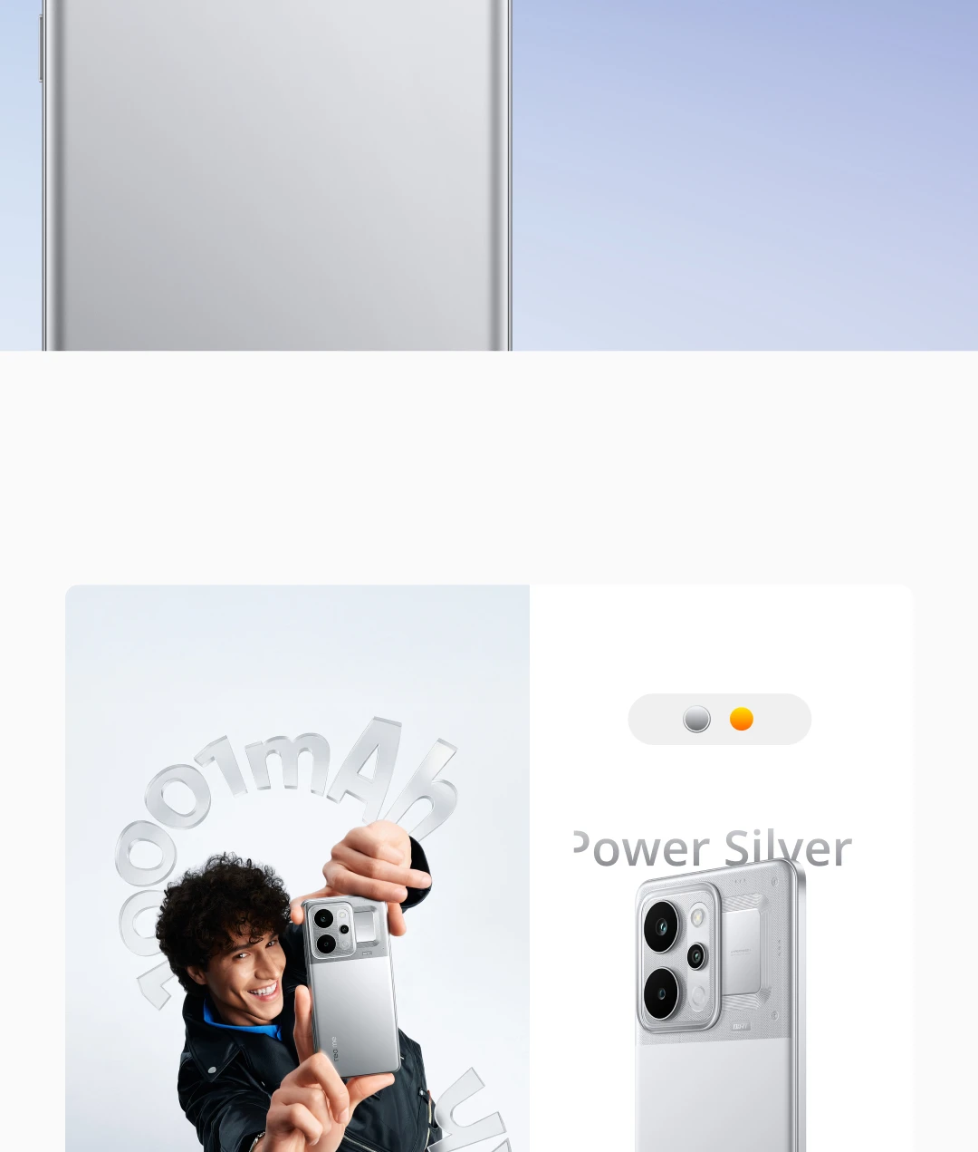 realme P4 Power 5G Smartphone 10001mAh Battery 80W Charge 6.8"144Hz Curved Display Dimensity 7400 Ultra Chipset 50MP Sony Camera