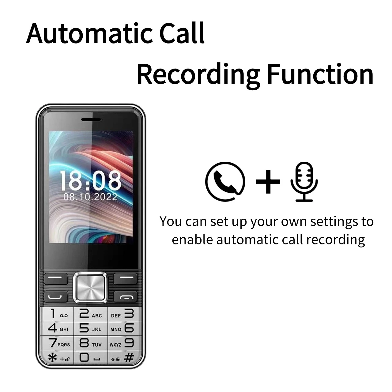 Low Price Senior Mobile Phone with 4 Sim 2.8'' Large Screen Large Buttons Large Battery Quick Dialing for Senior Mobile Phone