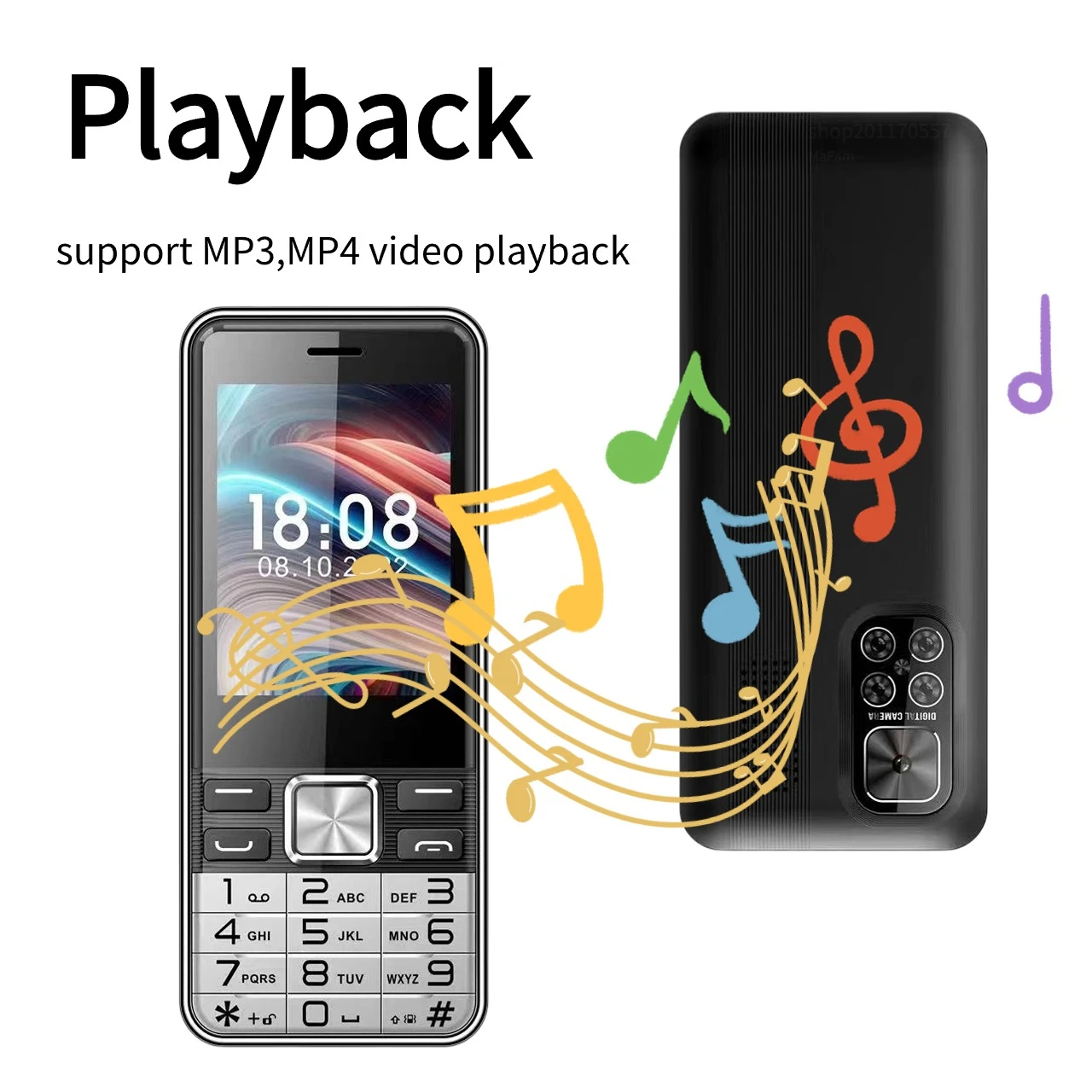Low Price Senior Mobile Phone with 4 Sim 2.8'' Large Screen Large Buttons Large Battery Quick Dialing for Senior Mobile Phone