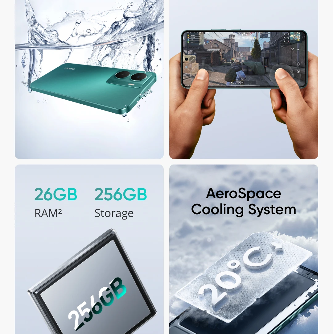 [Global Version] realme P3 5G Smartphone NFC Snapdragon® 6 Gen 4 Chipset 5260mAh Battery 6.67" 120Hz AMOLED Display No Charger