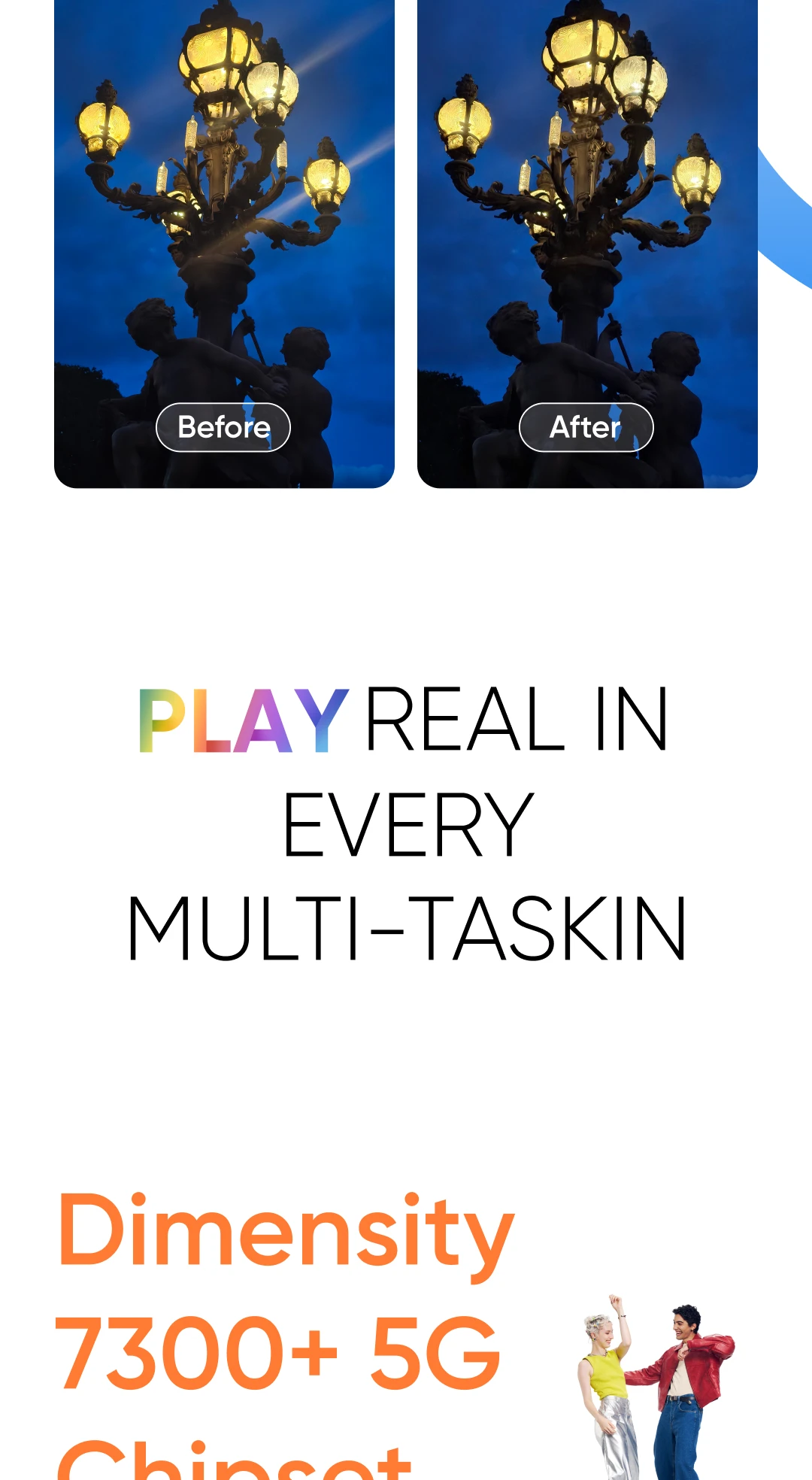 realme 15 5G Smartphone Dimensity 7300+ 5G Chipset 6500mAh Battery 45W Charge 6.77" 144Hz AMOLED Display Dual 50MP Camera NFC