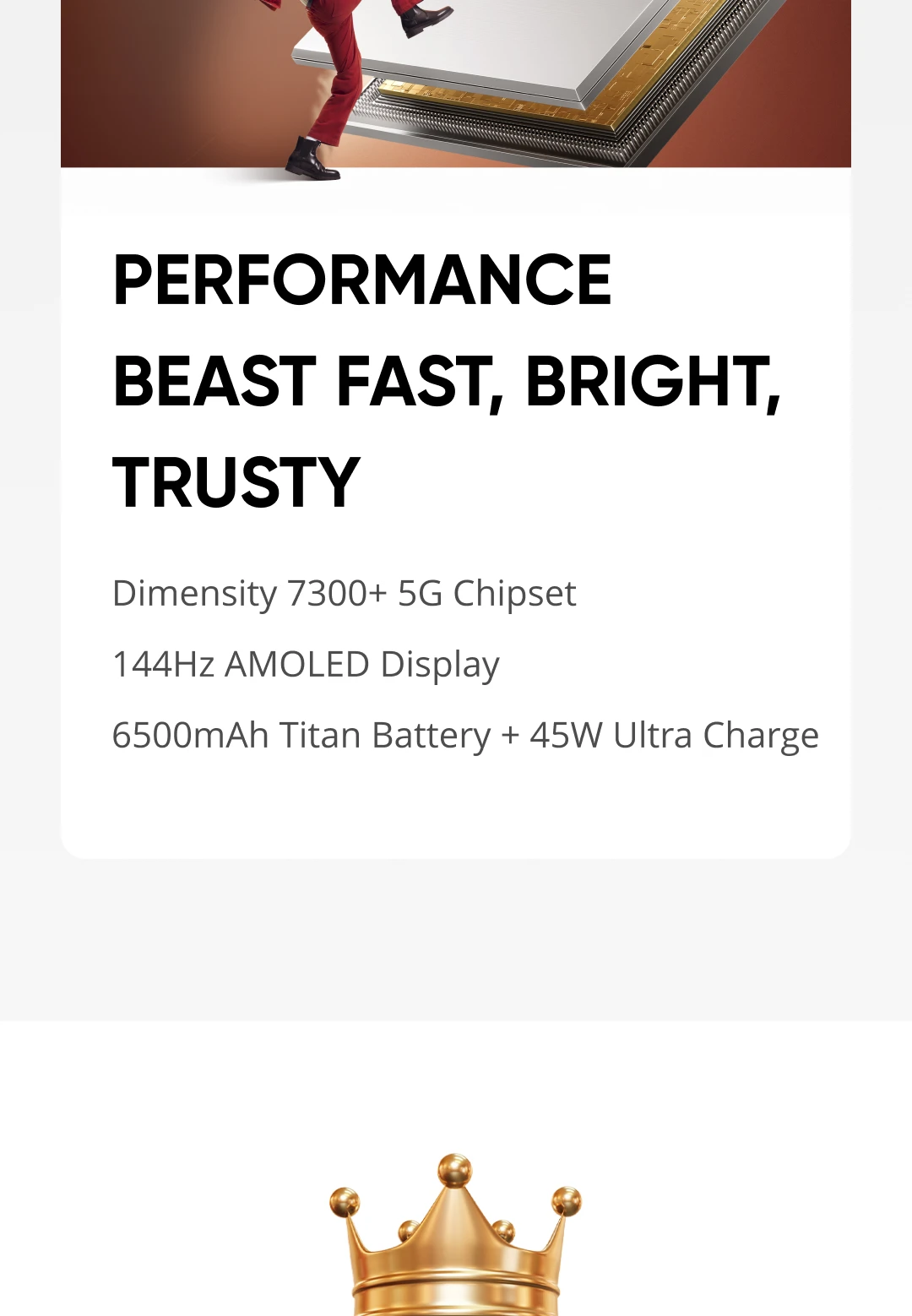 realme 15 5G Smartphone Dimensity 7300+ 5G Chipset 6500mAh Battery 45W Charge 6.77" 144Hz AMOLED Display Dual 50MP Camera NFC