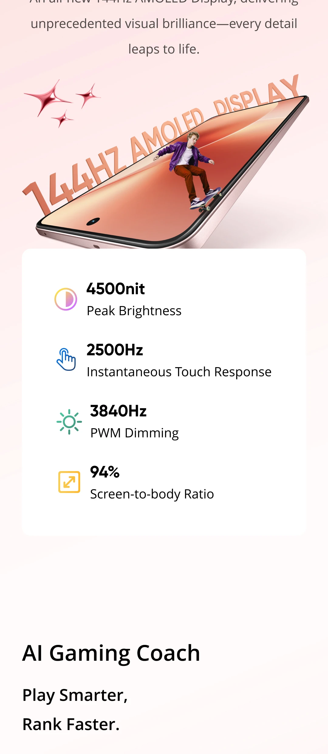 realme 15 5G Smartphone Dimensity 7300+ 5G Chipset 6500mAh Battery 45W Charge 6.77" 144Hz AMOLED Display Dual 50MP Camera NFC