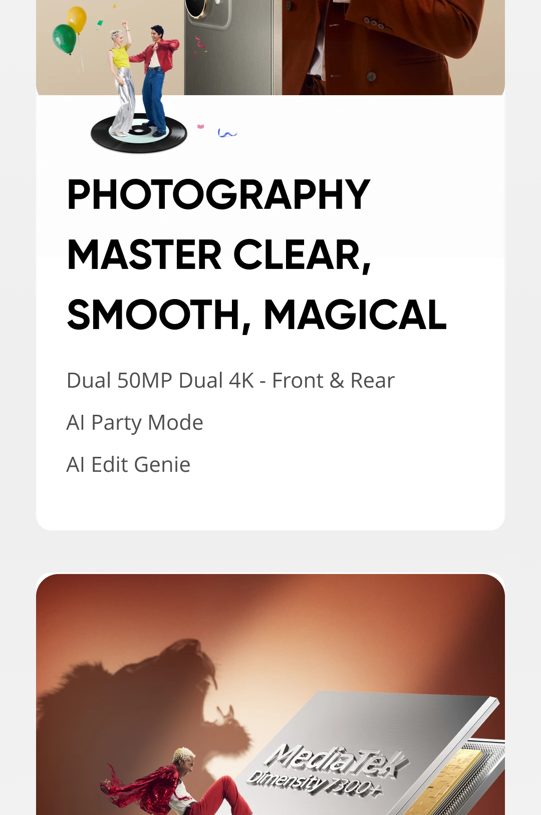 realme 15 5G Smartphone Dimensity 7300+ 5G Chipset 6500mAh Battery 45W Charge 6.77" 144Hz AMOLED Display Dual 50MP Camera NFC