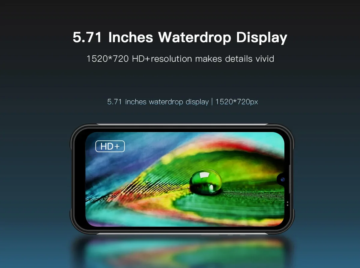 UNIWA W555 4G Smartphone 5.71 Inch HD+ Water Drop Screen 3GB+32GB Android 12 4000mAh 13MP NFC Global Version Cell Phones