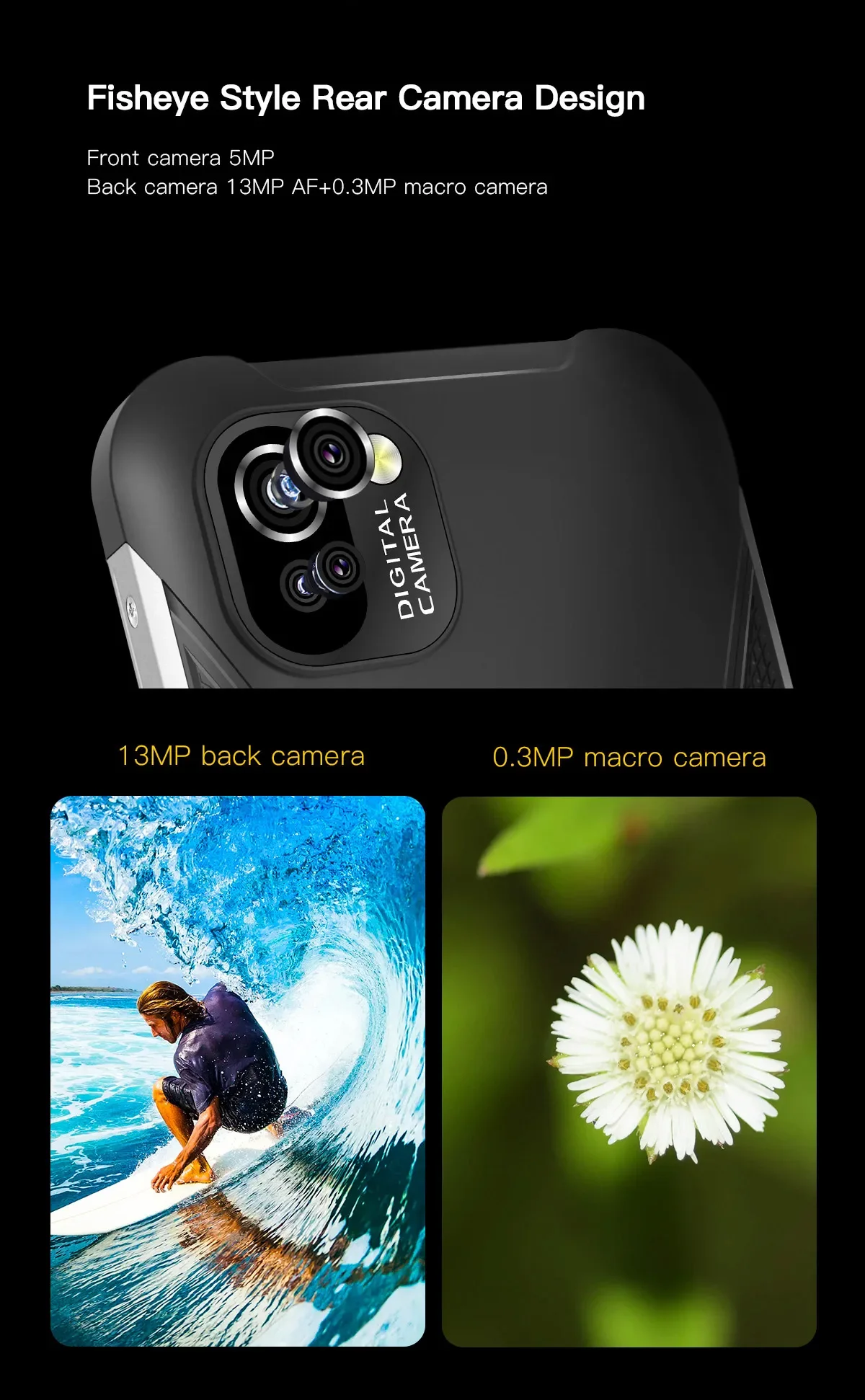 UNIWA W555 4G Smartphone 5.71 Inch HD+ Water Drop Screen 3GB+32GB Android 12 4000mAh 13MP NFC Global Version Cell Phones