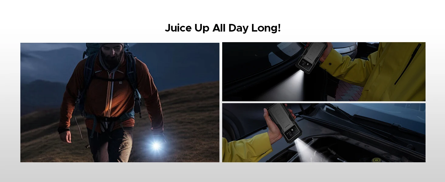 DOOGEE S200 Max Rugged Phone 36GB+512GB 22000mAh 66W Dual-LED Flashlight 1.32" Rear Display Dimensity 7050 108MP Camera NFC