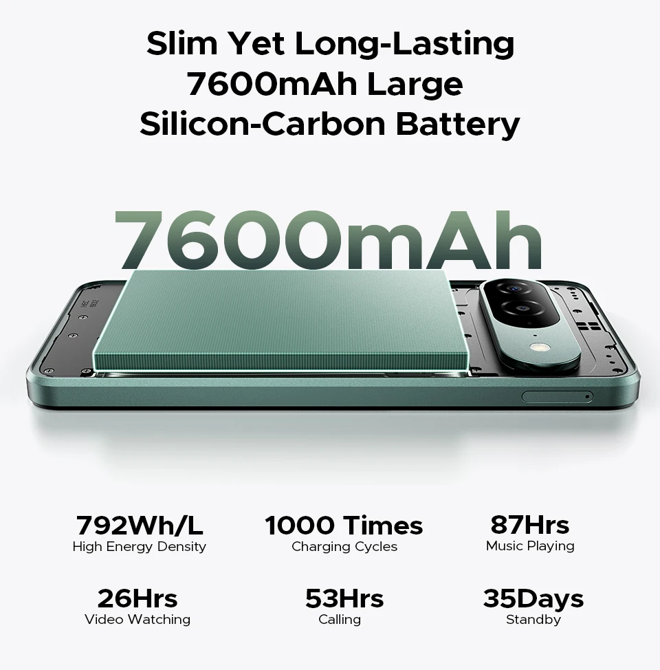 World Premiere DOOGEE B10 Smartphone 7600mAh Battery 6GB 256GB 6.6'' Display 64MP AI Camera Gemini AI Android 16 Mobile Phone