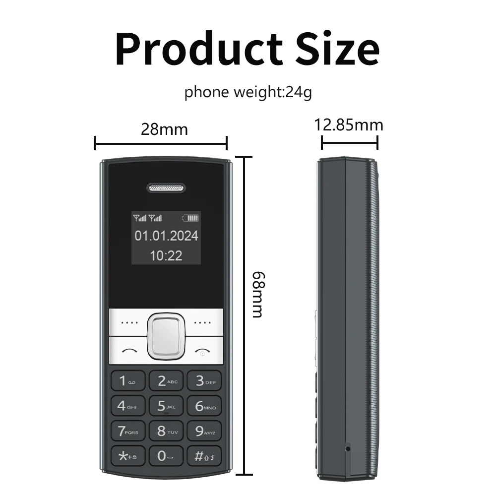 SERVO BM150 Super Small Feature Mobile Phone 2 SIM Standby Speed Dial Auto Call Record Blacklist Mini Button Smallest Telephones